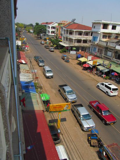 die Hauptstrasze von Pakse