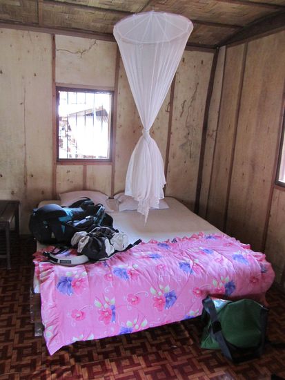 ... dann mal die Suite bezogen...