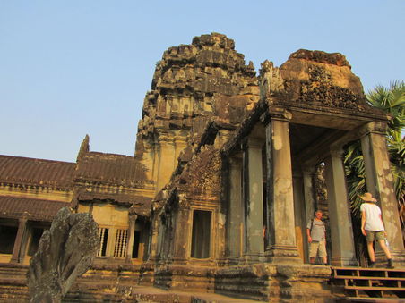 Im Abendlicht dann werden die Tempel fast rot - wow wow und nochmals wow