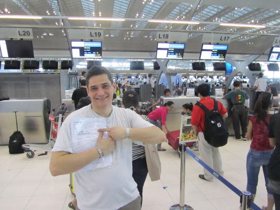 In BKK beim einchecken Richtung Hanoi (genau, da waren die Fotos schon nimmer dabei...)