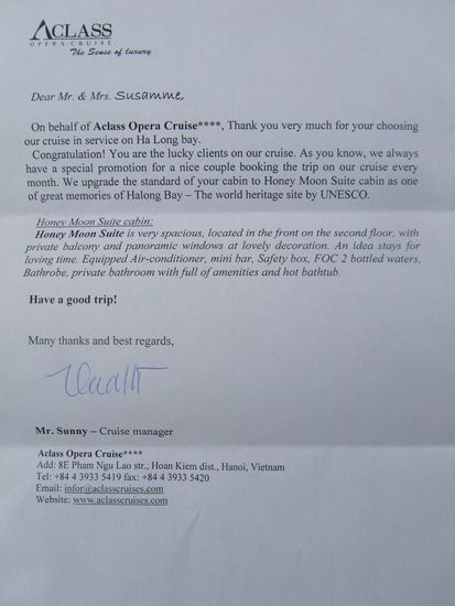 und hier der Brief ins Glueck fuer Mr. und Mrs. SUSAMMEEEEEEEEEEE