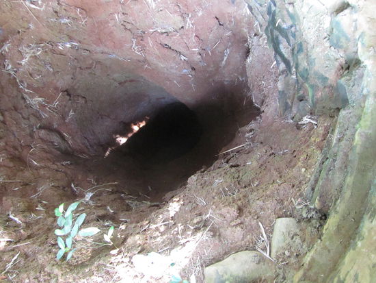 Belueftungsschacht zu den Tunnelanlagen!