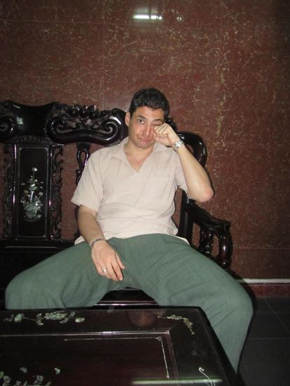 Muede gings morgens in Hue mit dem Bus los!