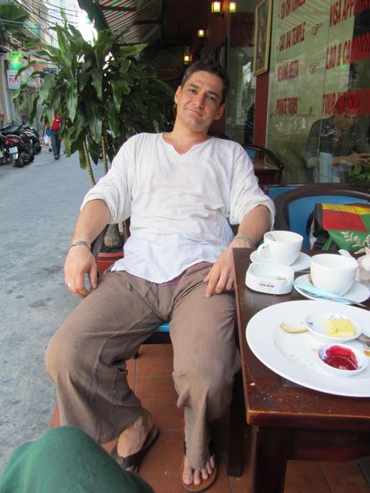 Morgens Fruehstueck und dann auf zur Tour de Force!