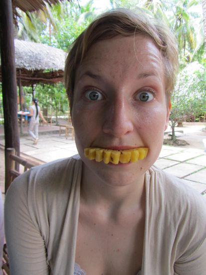 Madame nahm mal wieder den Mund zu voll - aber es war leeeeeeeeeecker das Ananuesschen!