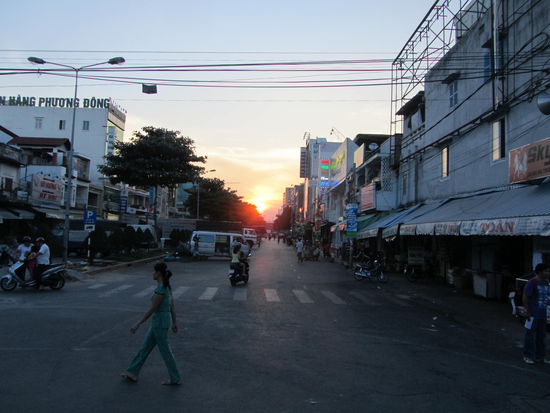 Abendstimmung in Can Tho..........welches beruehmt fuer seine Schlangengerichte ist!