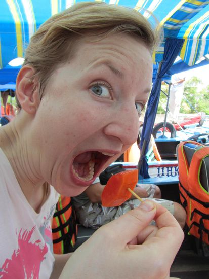 Die Papaya war die BESTE die wir jeeeeeeeee gegessen hatten - Wow