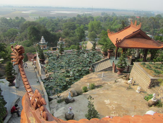 Der Gruenstreifen hinten ist bereits die Grenze zu Kambo!