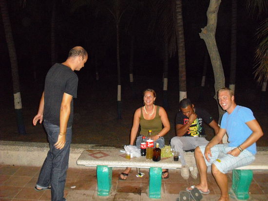 Abhaengen auf der Promenade