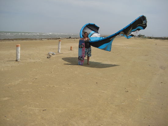 Anita mit Ihrem Kite