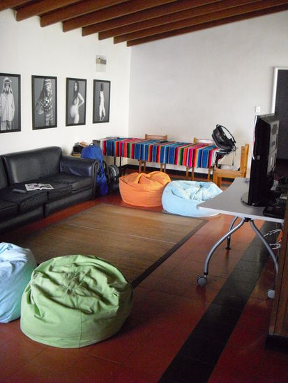 Chillout area im Hostel