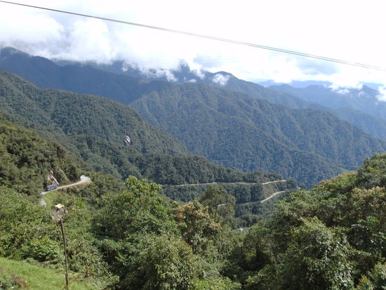Ein kleiner Teil der zweitgefaehrlichsten Strasse der Welt
