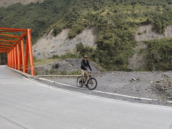 Auf der Abfahrtsstrecke