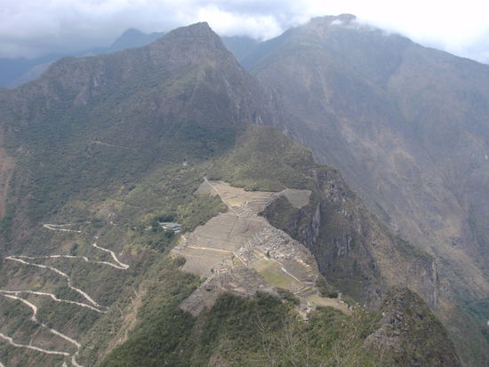 Aussicht auf Machu Picchu von Waynapicchu