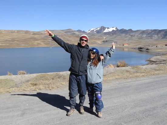 Vor der Abfahrt auf 4700 Metern