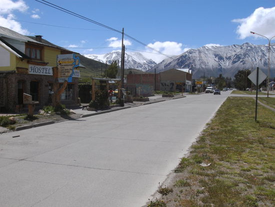 Links ist mein Hostel zu sehen