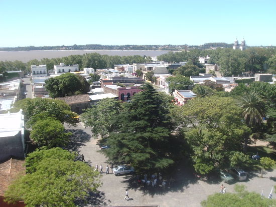 Aussicht vom Leuchtturm in Colonia del Sacramento