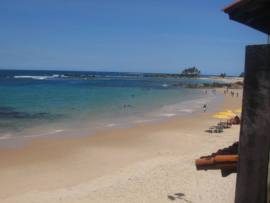 Ausblick vom Balkon am Tag...