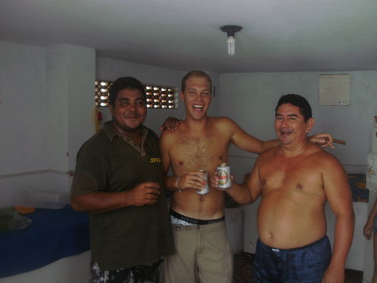 Beim Fruehstuecksbier mit dem Onkel und Ronaldo