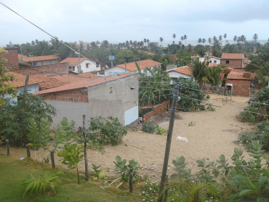 Der Ausblick ueber Tabuba am Morgen