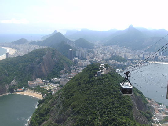 Mit der Gondel gings auf den Zuckerhut