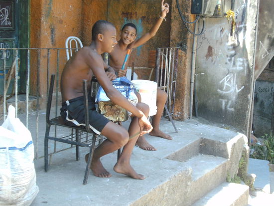 Diese Jungs hier gaben noch eine kleine Sambavorstellung