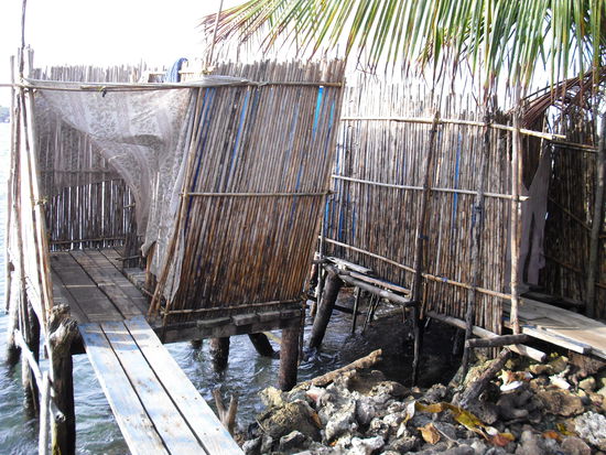 Toilette von aussen...