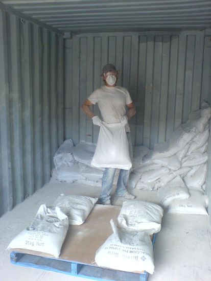 Schiffscontainer-Entladen