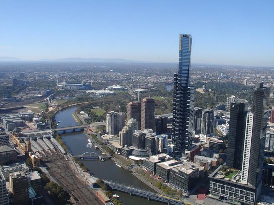 Melbourne von oben...