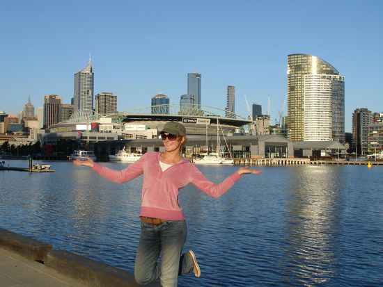 Melbourne - Skyline
Im Hintergrund das Etihad Stadium