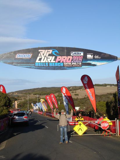 Am Eingang zum Bells Beach...yeahh