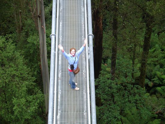 Im Otway Nationalpark haben wir auch den Fly Tree Top Walk gemacht...