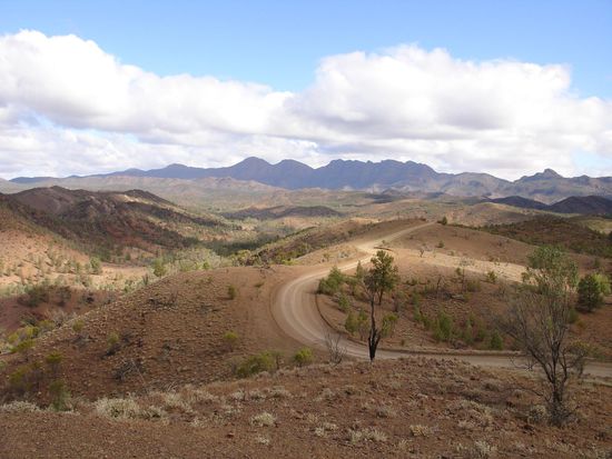 - Die Flinders Ranges -
Wirklich eine schoene Gegend!