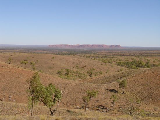 ...ueber den Mereelie-Loop gings in die MacDonall Ranges...