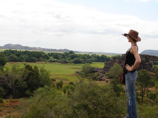 Hier hat man sogar Sicht bis ins Arnehm Land, dass sich hinter den Bergen befindet.