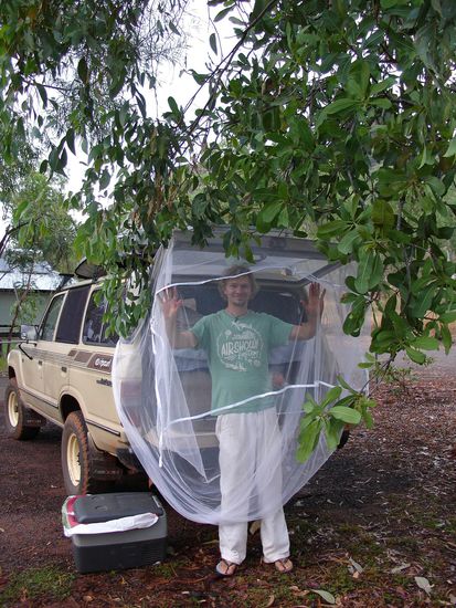 Hier brauchten wir auch dringend das Moskitonetz zum Schlafen...die Moskitos haben dich bei lebendigem Leib gefressen!