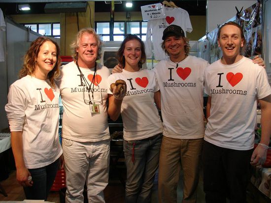 Das "I love Mushrooms"-Team auf der EKKA!