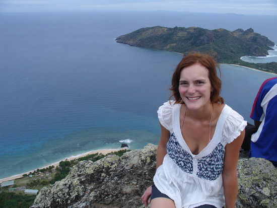 ...den haben wir doch tatsaechlich auf Waya Lailai in einer Sonnenuntergang-Wanderung bestiegen! 
Tolle 360 Grad Aussicht!!!