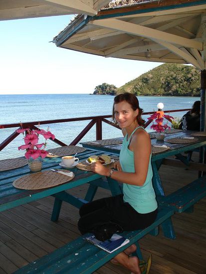 Nach Fruehstueck - Lunch - Nachmittagskaffee - und Dinner...