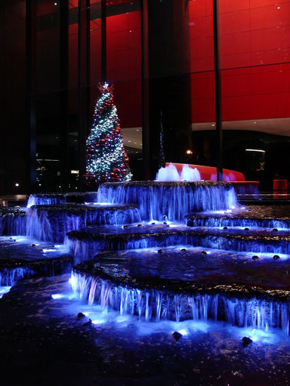 Am Eingang einer der Hochhaeuser