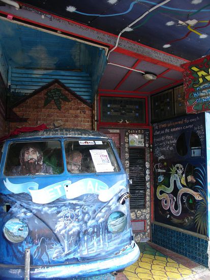 in Nimbin - Die Hippie-Stadt mit mit ihrem spezziellen Charm. 