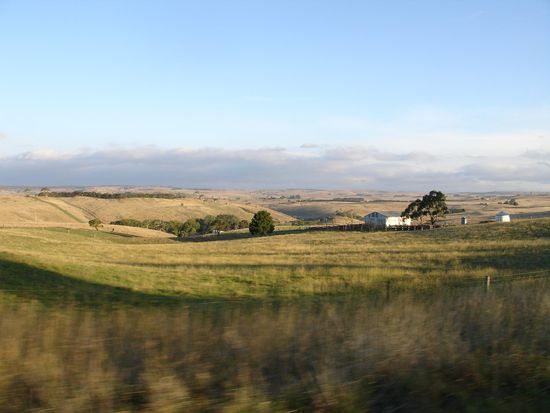 So...letzter Blick aus dem Autofenster...
Es geht nun weiter Richtung Sueden nach Melbourne, entlang der Ostkueste.