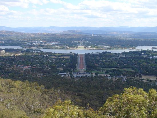 Canberra vom Aussichtspunkt