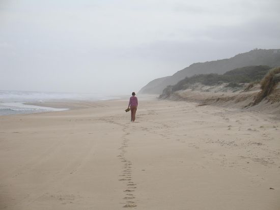 Strandspaziergang bei Lake Tyers
