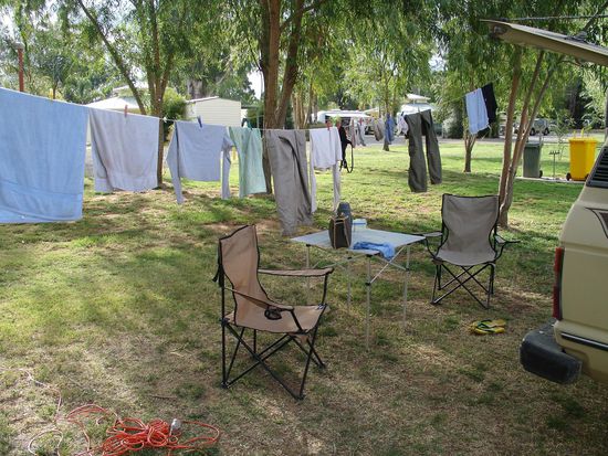 ...ist doch schoen, wenn man wie wir alles im Auto gleich dabei hat!