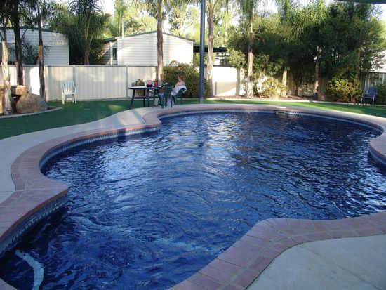 Sogar ein Pool ist mit gabei!