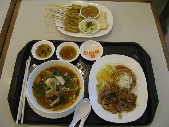 Tom Yum, Knoblauchschwein und Hühner-Sate