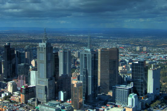 Melnourne City vom Eureka Skydeck 288m
