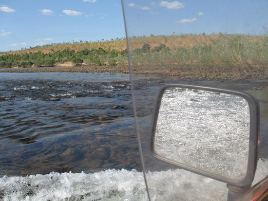 Fensterblick beim River Crossing
