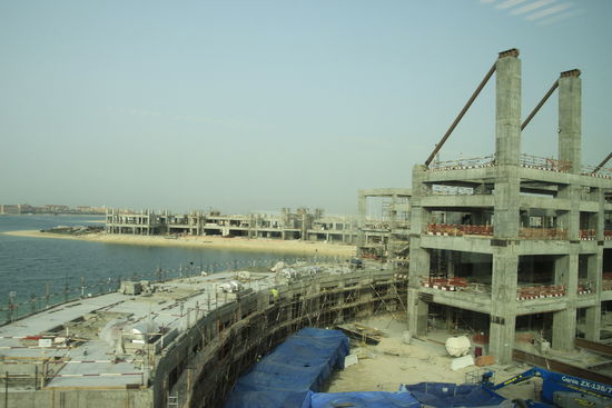 Baustelle auf Palm Islands